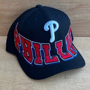 MITCHELL & NESS PHILADELPHIA PHILLIES OVER UNDER PRO CROWN SNAPBACK HAT NEW